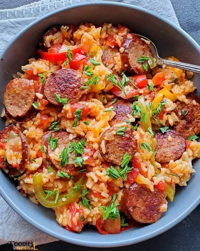 Chicken sausage Fried Rice