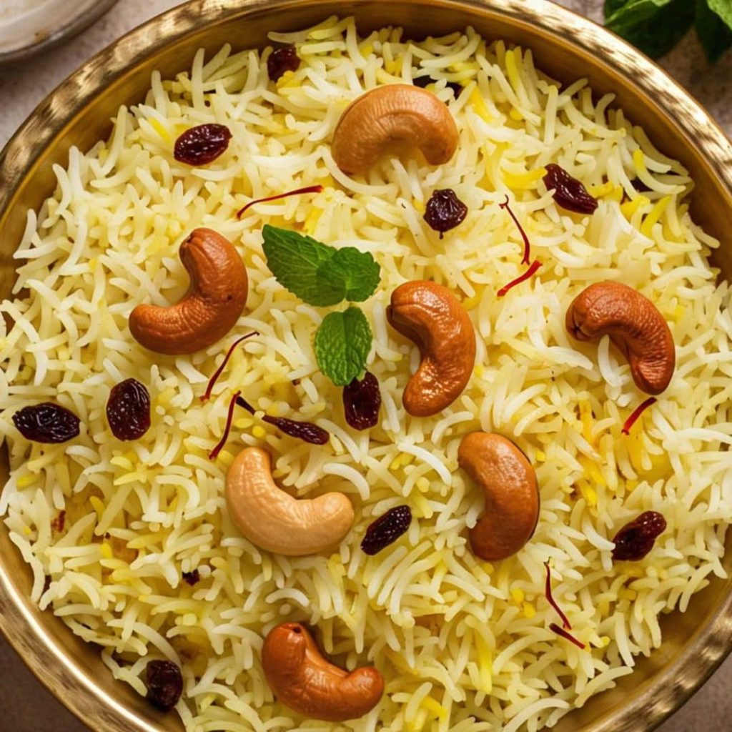 Festive Keshari Polao Delight"