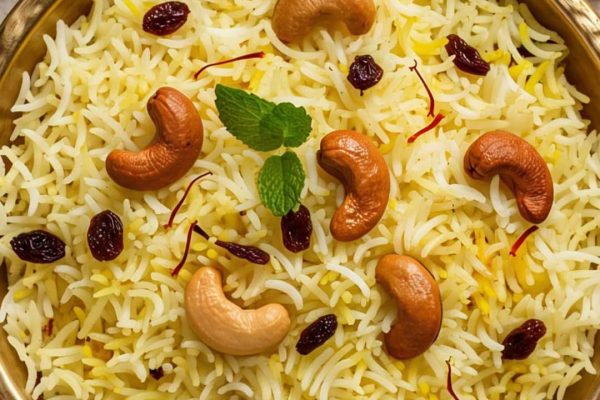 Festive Keshari Polao Delight"